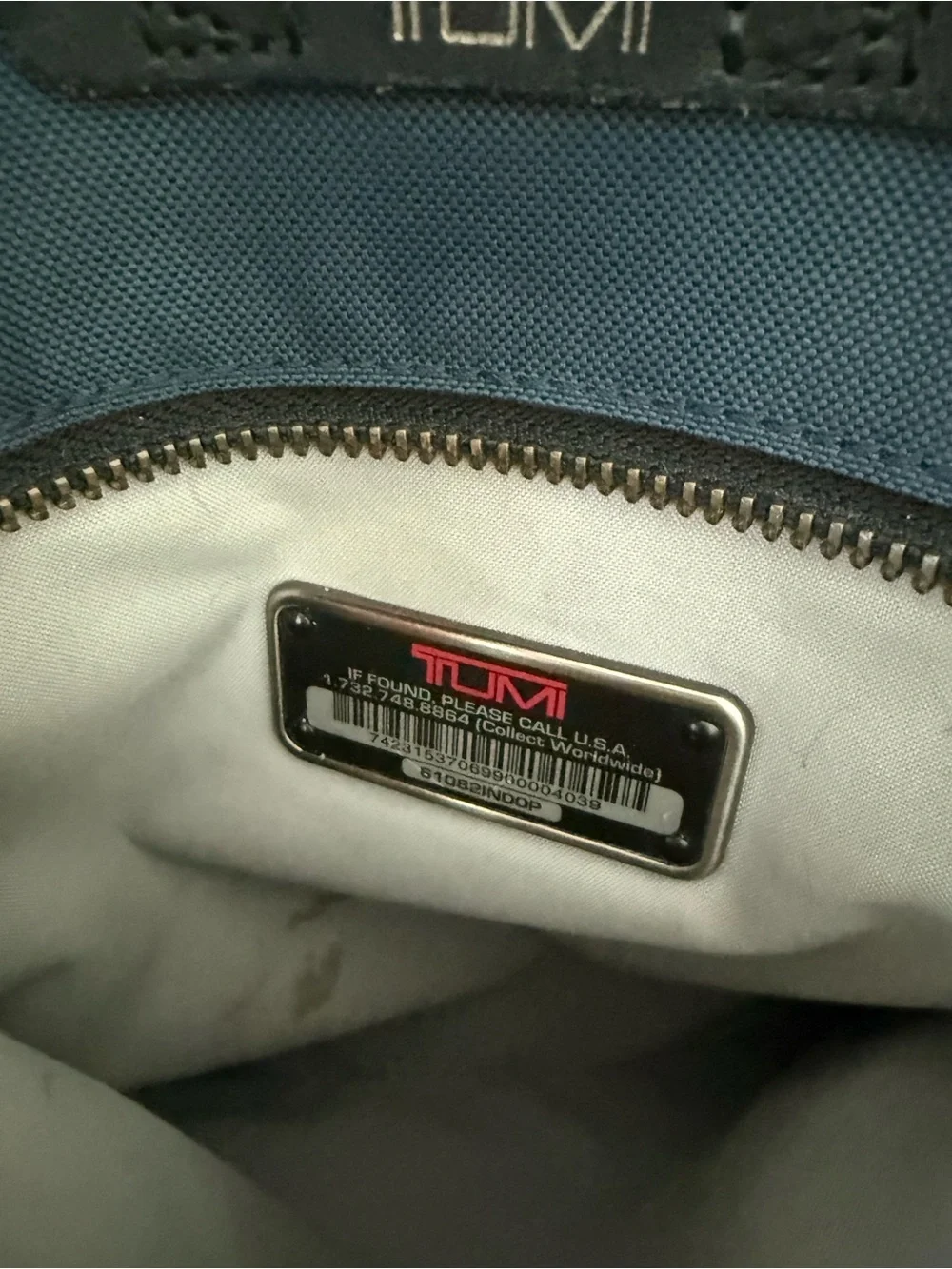 TUMI Navy Blue unisex Adult Backpack - Everyday Commuter Pack